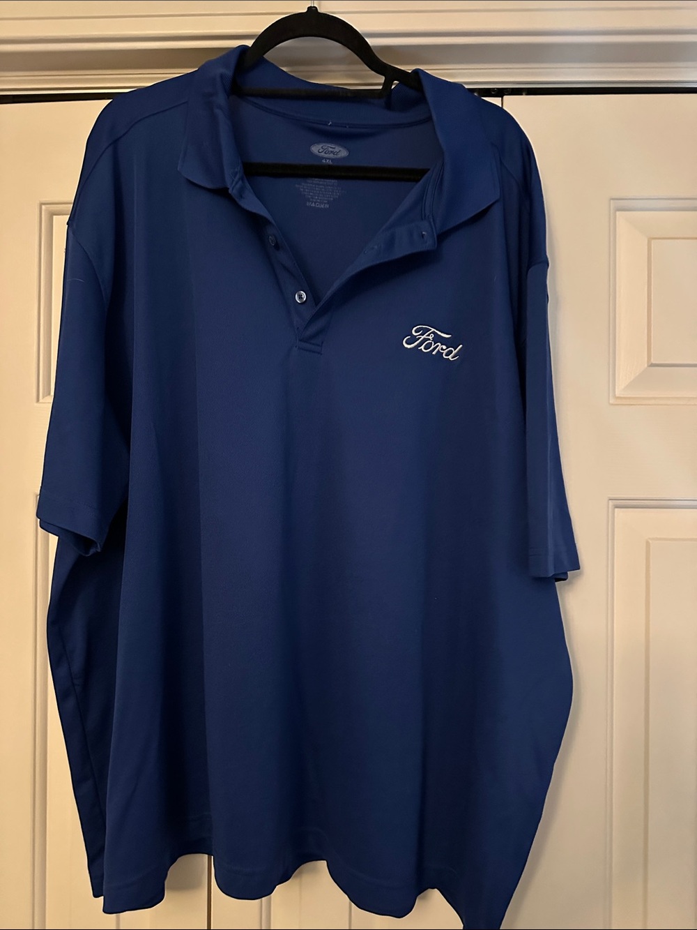 Ford Men’s Royal Blue Polo Shirt with Embroidered Logo